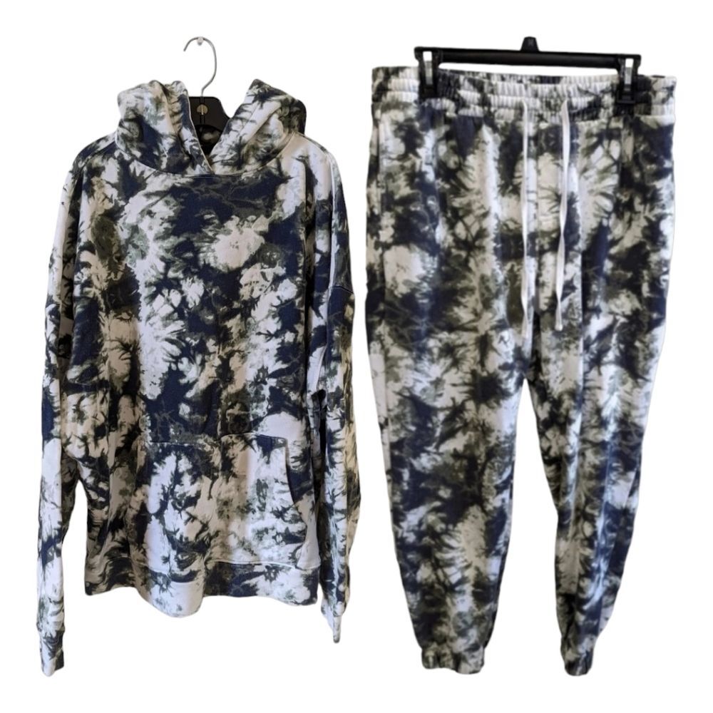 Tie Dye Sweatpants Set pants Medium and Hoodie‎ Large & pants Sz Large